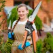 Садові газонні поворотні ножиці для стрижки трави 1703 360° (top flora) (JS)