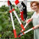 Классический садовый профессиональный веткорез для деревьев и кустов с удлиненными ручками 1051 B (JS)
