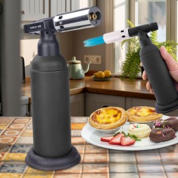 Газовий пальник BUTANE TORCH BS-850/1907 з п’єзозапалюванням, карамелізатор,Чорний (JS)