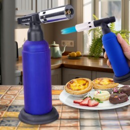 Газовий пальник BUTANE TORCH BS-850/1907 з п’єзозапалюванням, карамелізатор, Синій (JS)