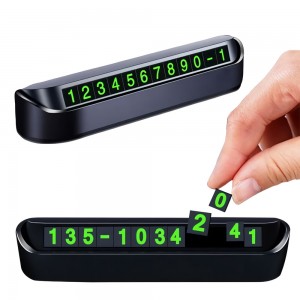 Выдвижная автовизитка для номера телефона Temporary Parking Card, парковочная карта с номером (205)