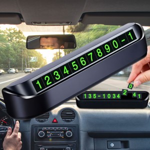 Выдвижная автовизитка для номера телефона Temporary Parking Card, парковочная карта с номером (205)