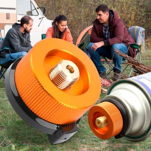 Портативний знімний універсальний перехідник під цанговий балон для пальників 1017 (JS)