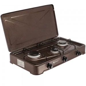 Газова плита YUCEL O-300-LPG-BROWN/1965 — 3 конфорки (JS)