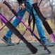 Треккинговая телескопическая палка для скандинавской ходьбы ENERGIA Фиолетовый