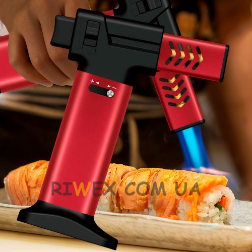 Портативная кухонная газовая горелка-карамелизатор Turbo Torch OL-600/1851 Червоний (JS)