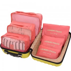 Набір дорожніх органайзерів Secret Pouch із 6 сумочок для подорожей, Персиковий (212)