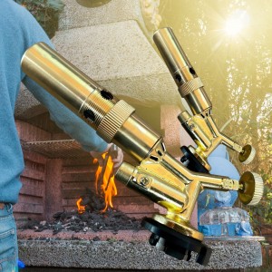 Газовий пальник-різак  XJ-8016/911А/1910 латунний з п'єзопідпалом  (JS)