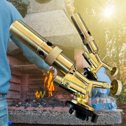 Газовий пальник-різак  XJ-8016/911А/1910 латунний з п'єзопідпалом  (JS)