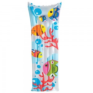 Матрац надувний пляжний Intex 59720, 183 х 69 см, Рибки