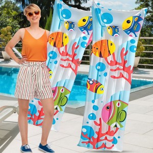 Матрац надувний пляжний Intex 59720, 183 х 69 см, Рибки