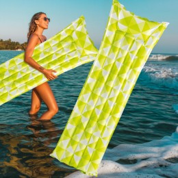 Пляжный надувной матрас Intex 59712 «Мозаика» (183×69 см), Салатовый