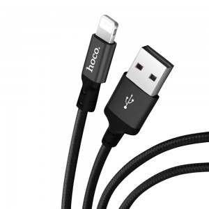 Кабель для зарядки и синхронизации HOCO X14 Times Speed Lightning 2 м (2.0 A), Черный (206)