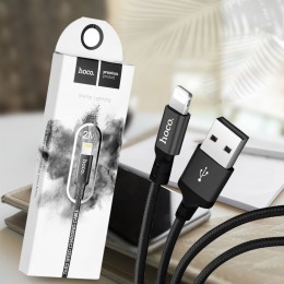 Кабель для зарядки и синхронизации HOCO X14 Times Speed Lightning 2 м (2.0 A), Черный (206)
