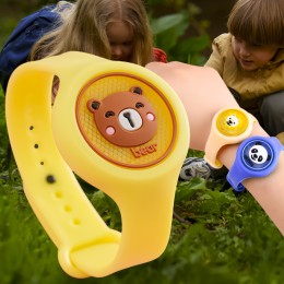 Антимоскітний браслет у вигляді наручного годинника з капсулою та підсвіткою P1 (капсула не обирається) Жовтий