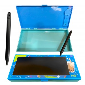 Шкільний планшет для малювання з пеналом для ручок Bai Bian BB218 LCD Блакитний (AX)