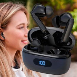 Компактные беспроводные наушники для телефона с кейсом XO G9 Bluetooth 5.1 Черный (AX)