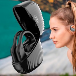 Беспроводные эргономичные наушники с функцией Bluetooth 5.3 и пластиковым кейсом XO G20 Черный (AX)