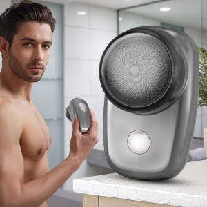 Бритва мініатюрна Brawless MINI 76-9/HX-709  бездротова, акумуляторна, USB-зарядка, Срібний (YAB)