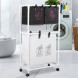 Двоярусний кошик для білизни Dirty Laundary 1036 на колесах, 95х55х25 см (AMN)