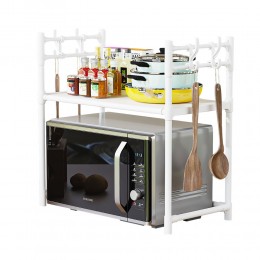 Двухярусная полка-стеллаж для микроволновки Microvave Rack AY-6621/1016 50*59,5*33 см, Белый (AMN)
