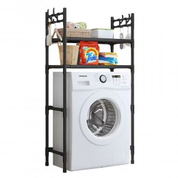 Полка-стеллаж Washing Machine 1018 на 2 полки 146,5*63,5*26 см, Черный (AMN)