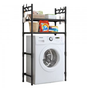 Полиця-стелаж  Washing Machine 1018 на 2 полиці 146,5*63,5*26 см, Чорний (AMN) 