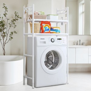 Полиця-стелаж  Washing Machine 1018 на 2 полиці 146,5*63,5*26 см, Білий (AMN) 