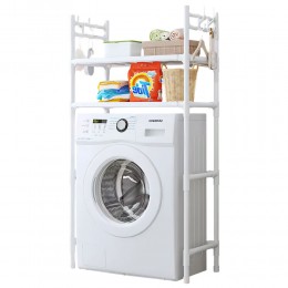Полка-стеллаж Washing Machine 1018 на 2 полки 146,5*63,5*26 см, Белый (AMN)