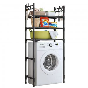 Полиця-стелаж  Washing Machine 1017 на 3 полиці 169*63,5*26 см, Чорний (AMN) 