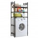 Полиця-стелаж  Washing Machine 1017 на 3 полиці 169*63,5*26 см, Чорний (AMN) 