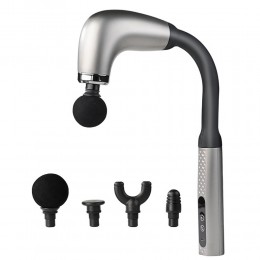 Аккумуляторный массажер для тела Deep Massage 1010 для глубокого расслабления мышц, Серый (AMN)