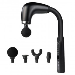 Аккумуляторный массажер для тела Deep Massage 1010 для глубокого расслабления мышц, Черный (AMN)