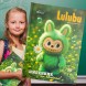 Дитячий шкільний щоденник для записів на 48 листів Brisk GOLD 42052 Лабубу зелений