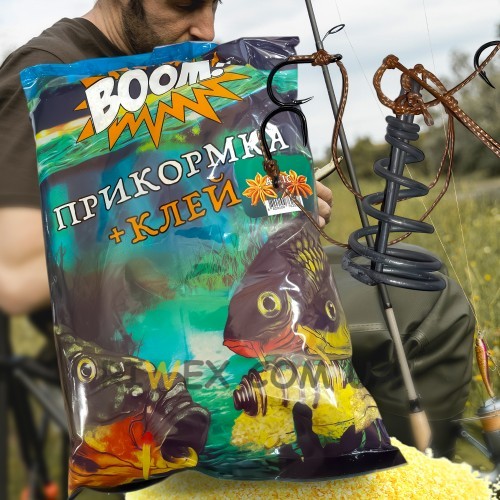 Підгодовування для риби прикормка BOOM клей 900г Аніс