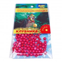 Рибацька ароматизована плавуча насадка з пінопласту SEVI Fishing Полуниця