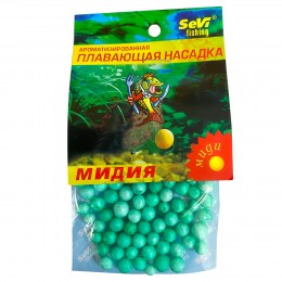 Рибацька ароматизована плавуча насадка з пінопласту SEVI Fishing Мідії