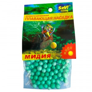 Рибацька ароматизована плавуча насадка з пінопласту SEVI Fishing Мідії