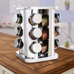 Подставка карусель для специй Spice Carousel, 12 емкостей, Квадратная