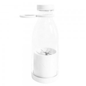 Портативный аккумуляторный блендер-бутылка RIAS Mini Juicer для смузи, фрешей, коктейлей – 420 мл, 4 лезвия (AMN)