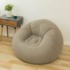 Надувное кресло-пуф Inflatable Sofa KR-11024, 110×110×85 см, до 150 кг, Серый (AMN)