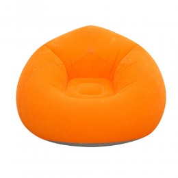 Надувное кресло-пуф Inflatable Sofa KR-11024, 110×110×85 см, до 150 кг, Оранжевый (AMN)