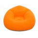 Надувное кресло-пуф Inflatable Sofa KR-11024, 110×110×85 см, до 150 кг, Оранжевый (AMN)