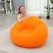 Надувное кресло-пуф Inflatable Sofa KR-11024, 110×110×85 см, до 150 кг, Оранжевый (AMN)