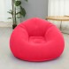 Надувное кресло-пуф Inflatable Sofa KR-11024, 110×110×85 см, до 150 кг, Малиновый (AMN)