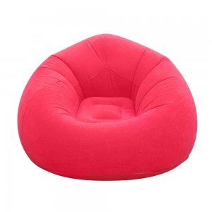 Надувне крісло-пуф Inflatable Sofa KR-11024,  110×110×85 см,  до 150 кг, Малиновий (AMN)