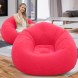 Надувное кресло-пуф Inflatable Sofa KR-11024, 110×110×85 см, до 150 кг, Малиновый (AMN)