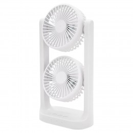 Портативный настольный Вентилятор, с 3 режимами работы + подсветка Desktop Fan 1014 5W Белый (AMN)