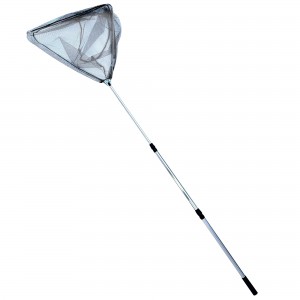 Телескопический крепкий треугольный рыболовный подсак для рыбы 2 секции 39х39см 1.7 м Телескопический крепкий треугольный рыболовный подсак для рыбы 2 секции 39х39см 1.7 м