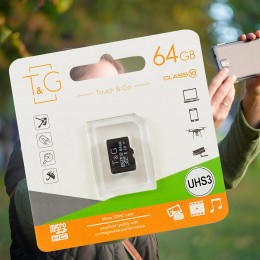 Универсальная сменная мобильная карта памяти micro TG 64GB class 10 (206)